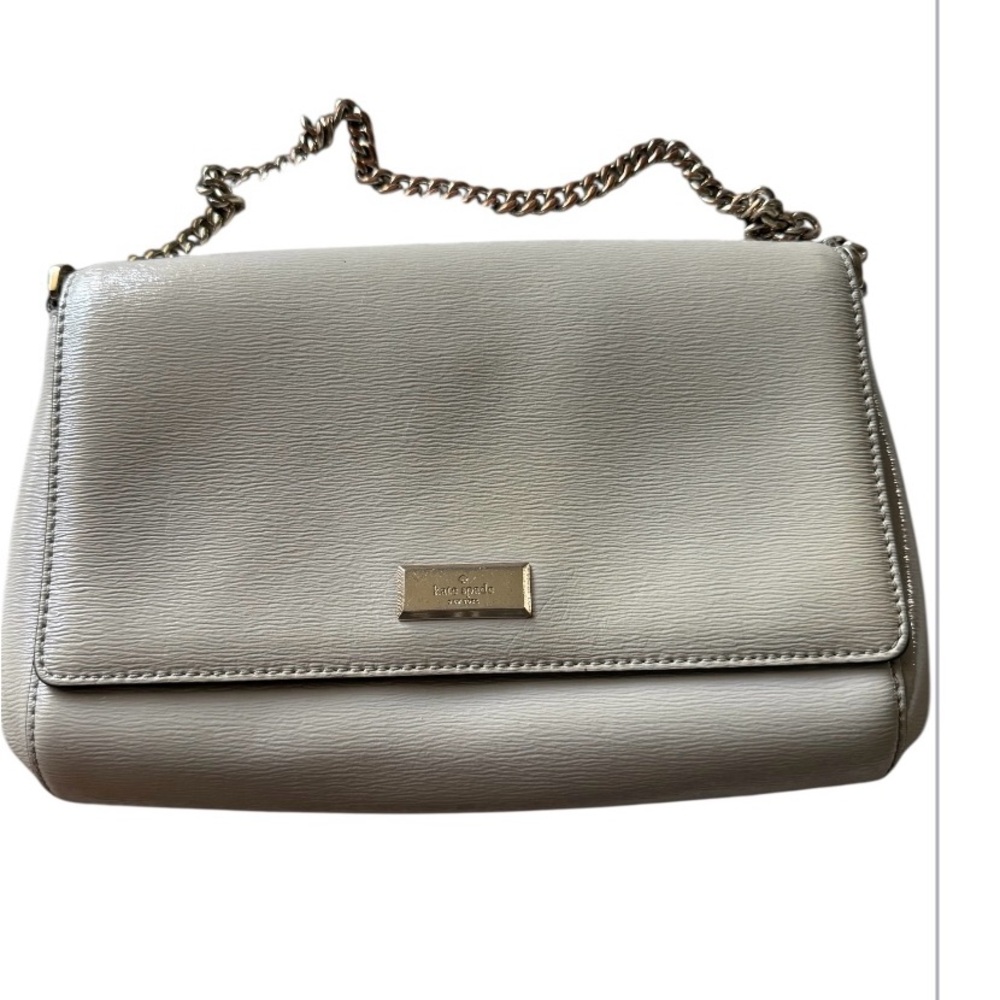 Kate Spade Cream Chain Strap Shoulder Bag , nice condition1 callout